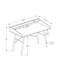 Bureau d'ordinateur, bureau personnel, ordinateur portable, tablettes de rangement, bureau de 48 po, stratifié aspect marbre blanc, métal noir, contemporain, moderne-813462240