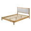 Base de lit capitonnée en bois massif Evelyn Evelyn-2015501798