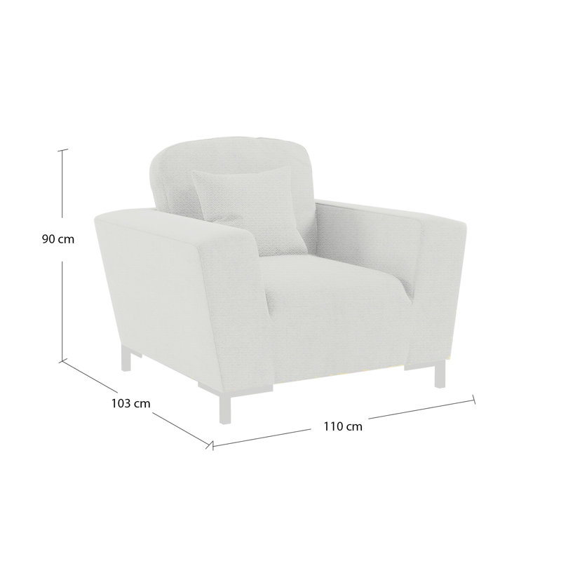 Nostrand Upholstered Armchair, Ibiza Red