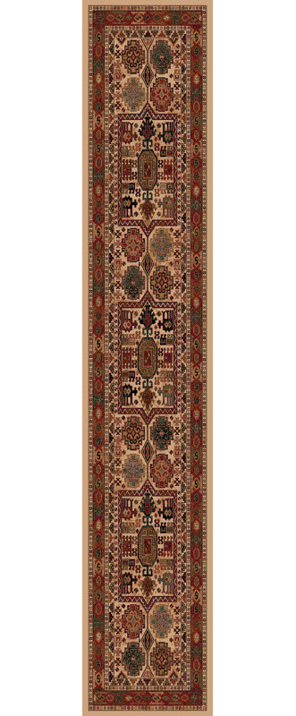 Abbeville Oriental Wool Area Rug, Runner 67 x 275cm