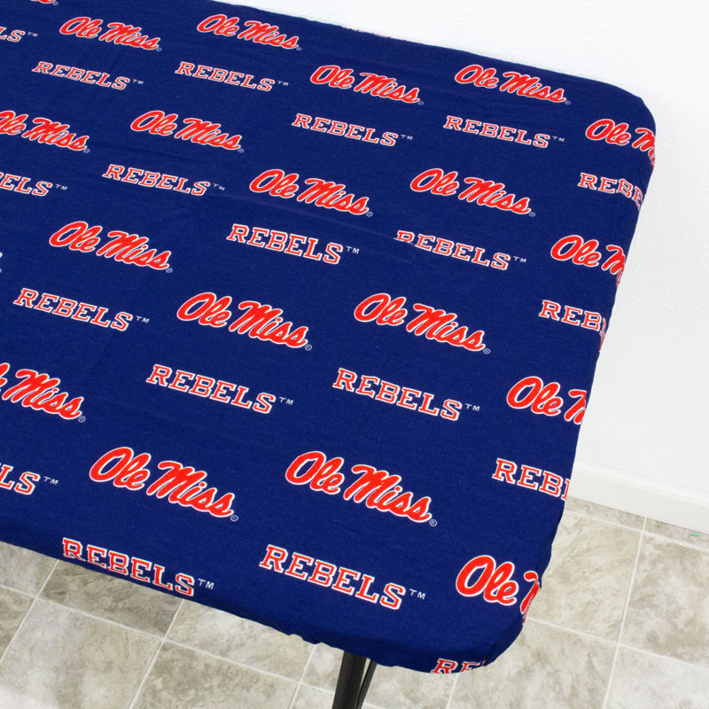 NCAA Outdoor Patio Table Cover, 96" W x 30" D, Mississippi