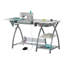 Table de couture 56,75 po x 23,5 po avec plateforme pour machine à coudre