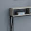 Console décorative, stratifié, métal noir pour le salon - brun-474231444