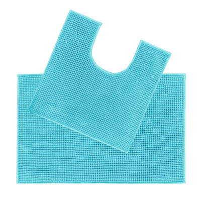 Kulap 2 Piece Rectangle and U-Shaped Bath Rug Set