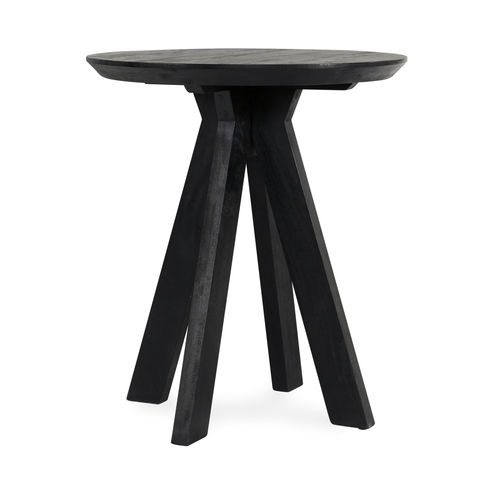 Furley Mango Dining Table, 36", Black