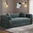 Convertible Sleeper Sofa Bed with Cylindrical Pillow, Corduroy Folding Mattress Couch, Floor Sofa  Sofa-in-a-Box, No Installation & Easy to Transport, Deep Seat-433363141-418809708