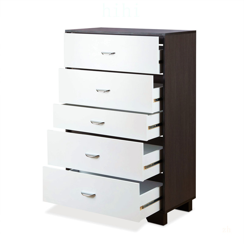 Commode à finition blanche et espresso Eloy