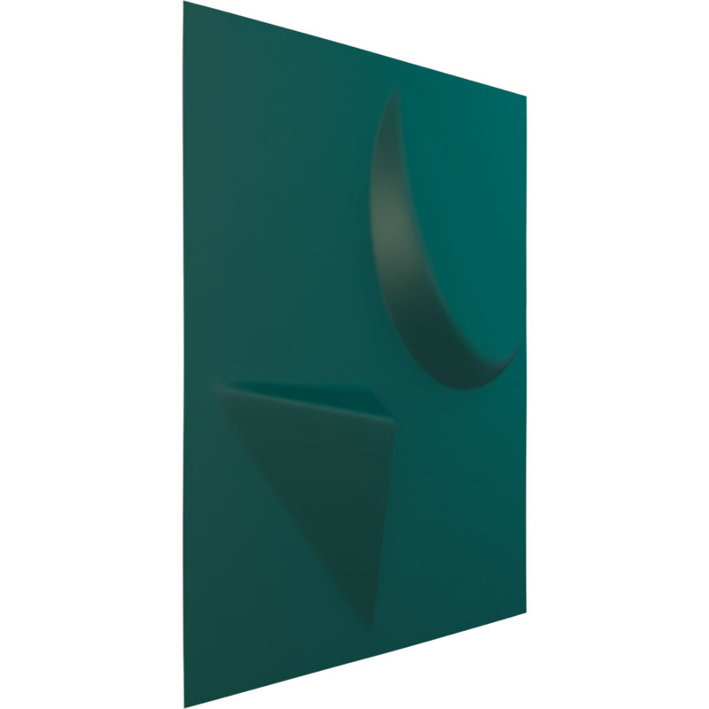 Panneau mural décoratif 3D Apollo EnduraWall l 11 7/8 po x H 11 7/8 po, UltraCover Satin Lagoon (couvre 0,98 pi. Ca.)
