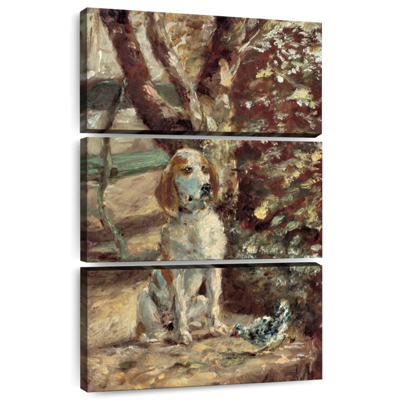 Brampt le chien de l'artiste Fleche 1881, H 45 po x l 28 po