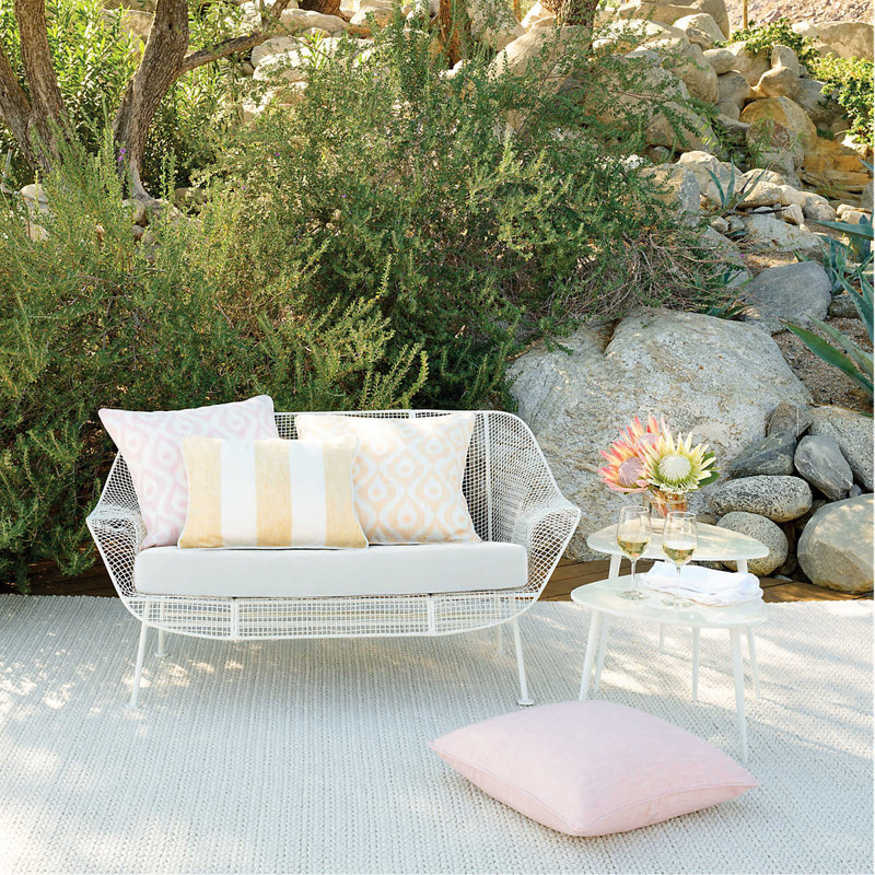 Indie Indoor/Outdoor Decorative Pillow, Yellow, Pillow Cover Only - No Insert