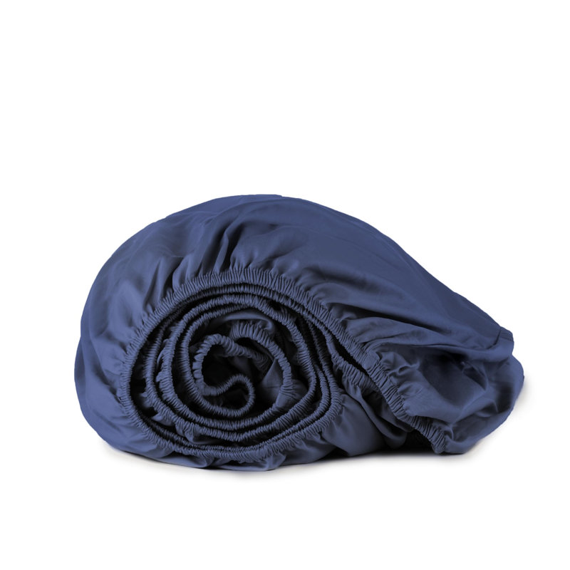 Drap-housse simple TG Whisper Organic, Drap-housse pour lit simple TG, Marine