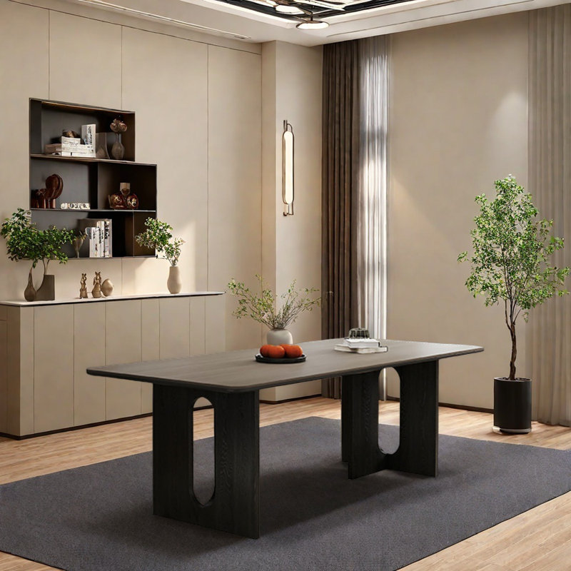 Table de salle à manger rectangulaire, H 29,52 po x L 70,86 po x l 35,43 po