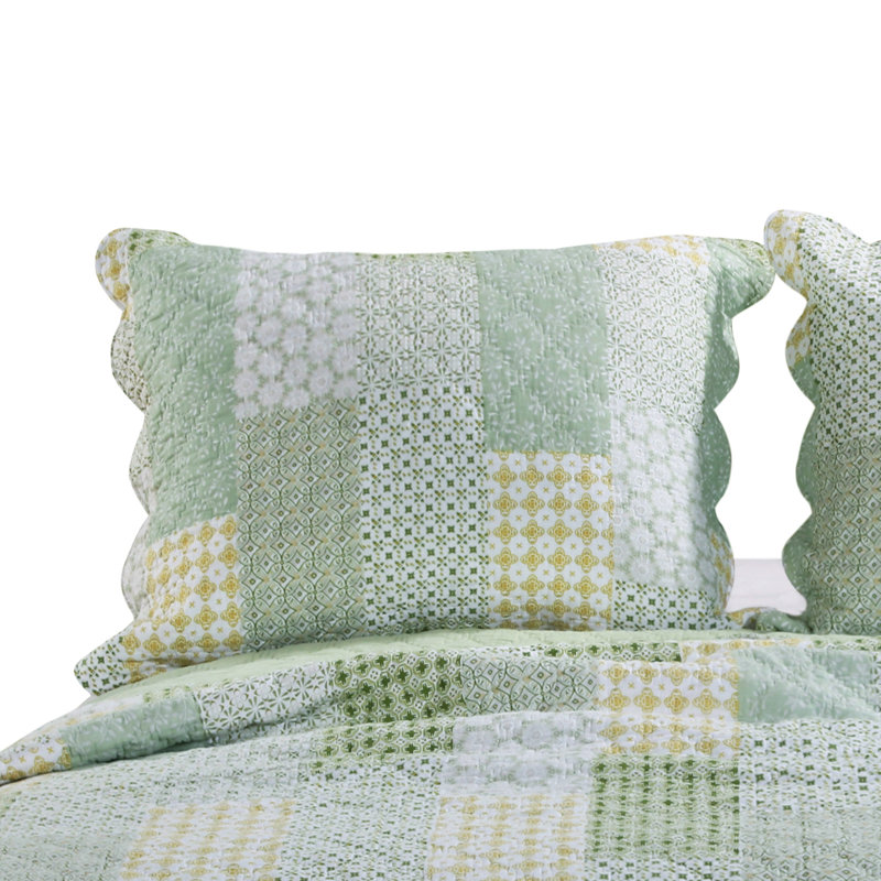 Juniper Sage Green Cotton Blend King Pillow Sham