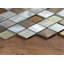 Carrelage mosaïque en métal et verre à rebord droit 2 po x 2 po Twilight Series-49967269