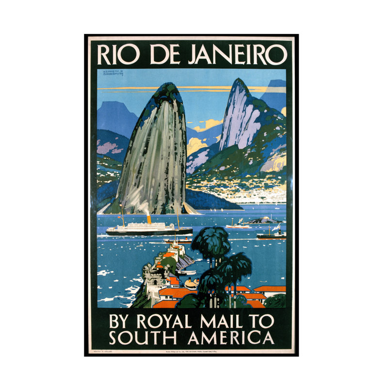 Art sur toile Kenneth Shoesmith Rio De Janeiro, H 19 po x l 12 po