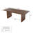 83.9'' W Solid Oak Executive Computer Desk