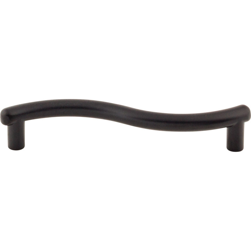 Spiral Bar Pull, Black, 3 3/4" Center to Center