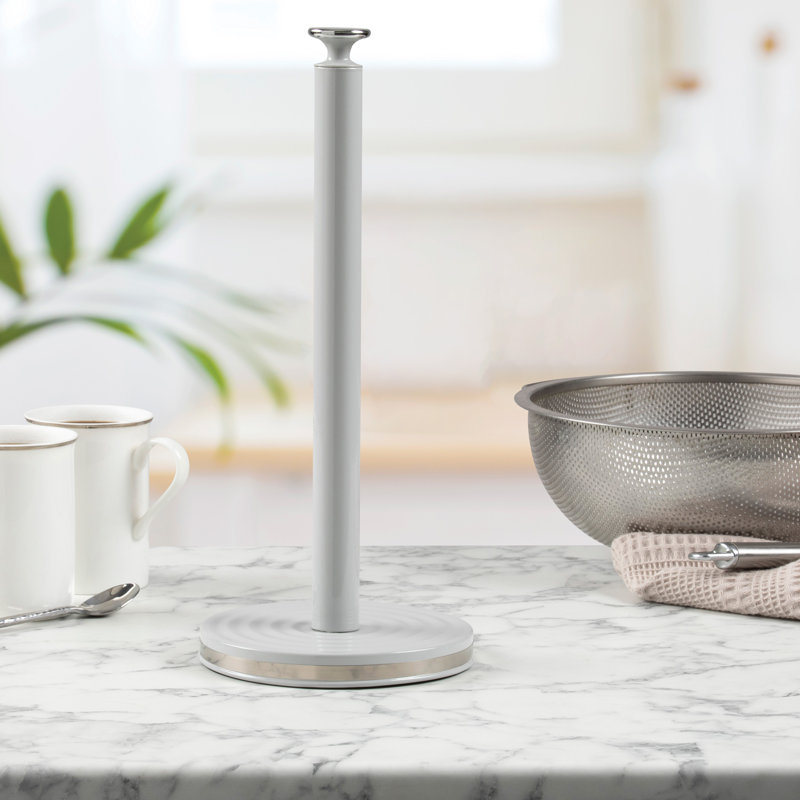 Stainless Steel Paper Towel Holder, Grey