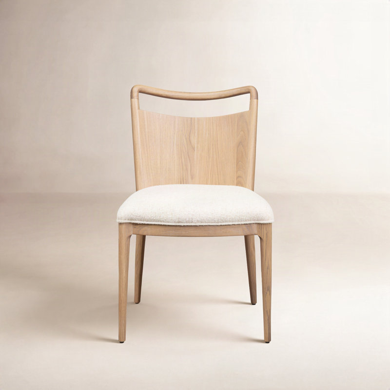 Jessen Dining Chair-Gibson Black, Polyester Blend; Linen, Charter Oatmeal