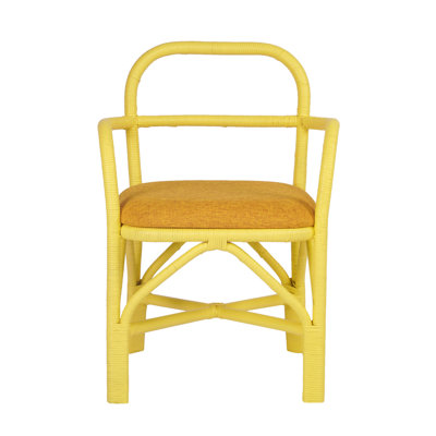 Green Rattan Dining Chair