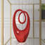 Abstract red polystone sculpture-107635934