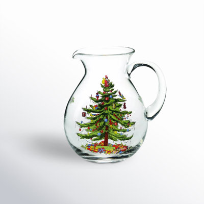 Spode Christmas Tree Glass Pitcher