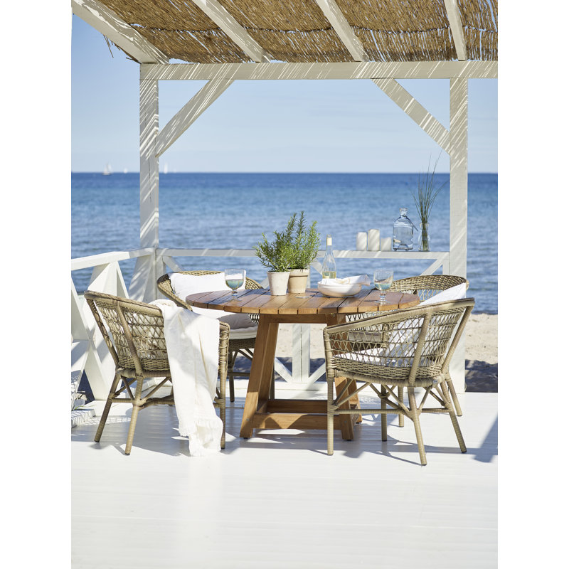 Georgia Garden Outdoor Dining Armchair, Tempotest White Revolution®