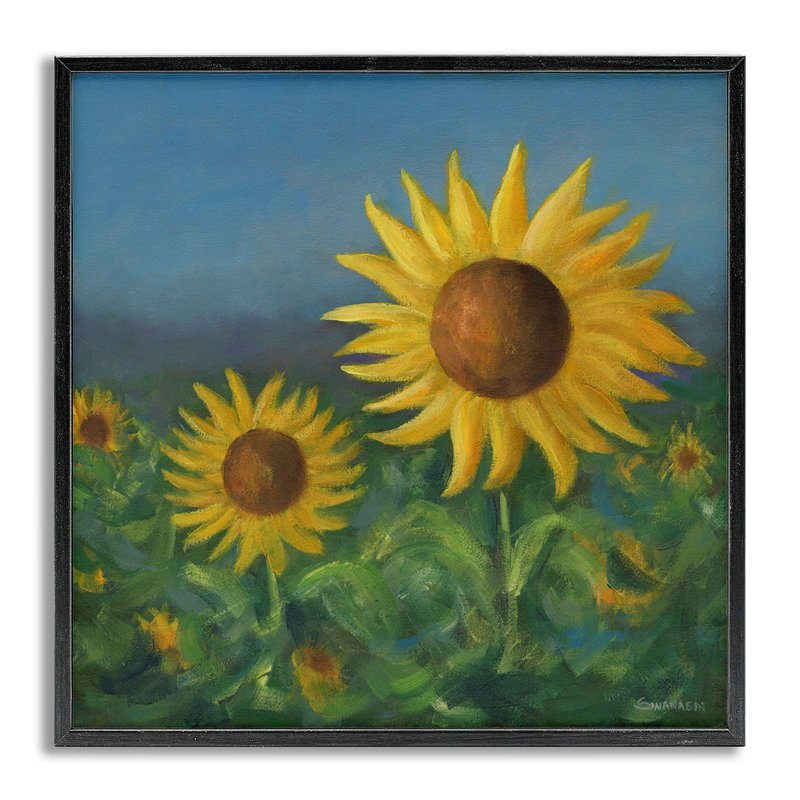 «Blooming Sunflower Meadow» par David Swanagin bg-062, Estampe numérique Farmhouse, H 24 po x l 24 po