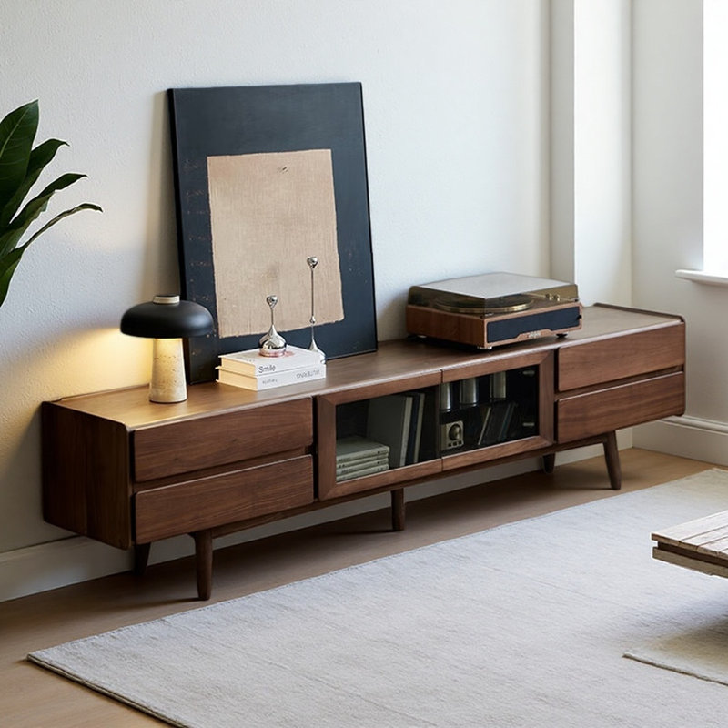American Retro Solid Wood TV Cabinet