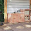 Vidaxl Kitchen Cabinet White 106 X 55 X 64 Cm Solid Pine Wood-117185119