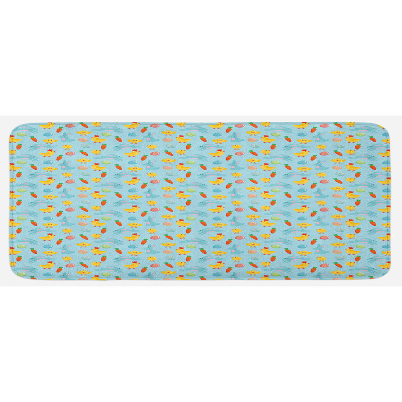 Cottage / Country Animal Print Synthetic Kitchen Mat