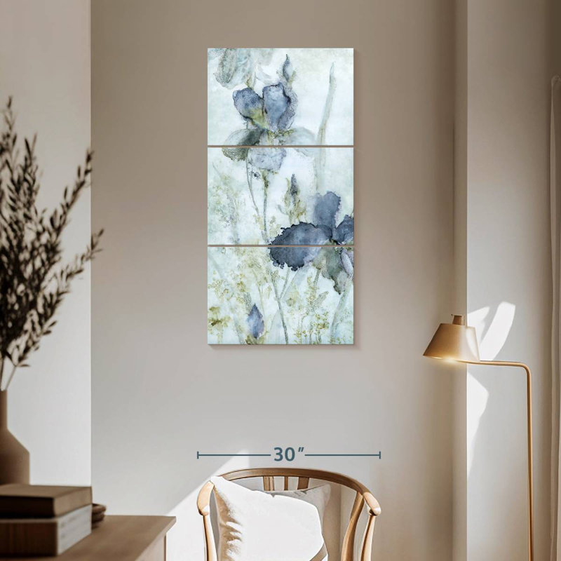 Morning Iris, 62" H x 30" W