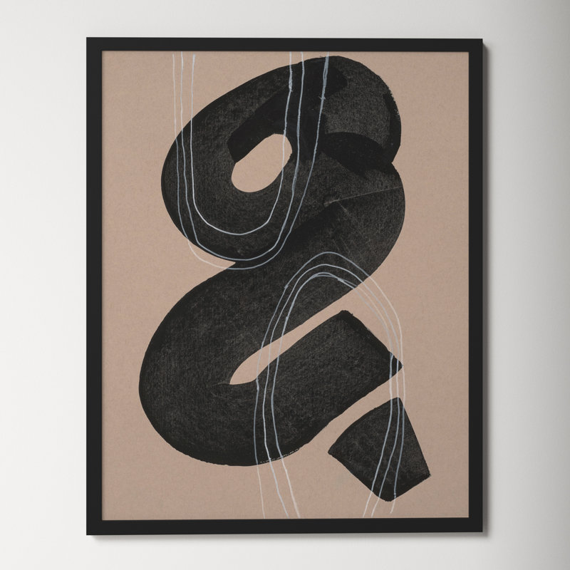 Free Form 5 by Andrea Stokes, Black Framed, 38" H x 30" W x 1.25" D