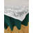 LACE TOPPER WITH PLAIN ROUND Calijah Solid Colour Tablecloth set-1638498793