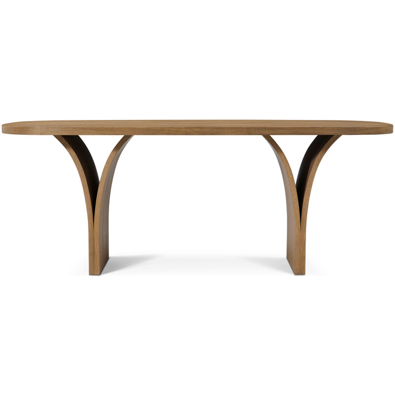 Seoul Dining Table, Natural, 30" H x 78.74" L x 39.37" W
