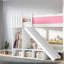 Lit double au dessus d'un lit double avec rangement, lit superposé en bois aggloméré, chambre d'enfant moderne