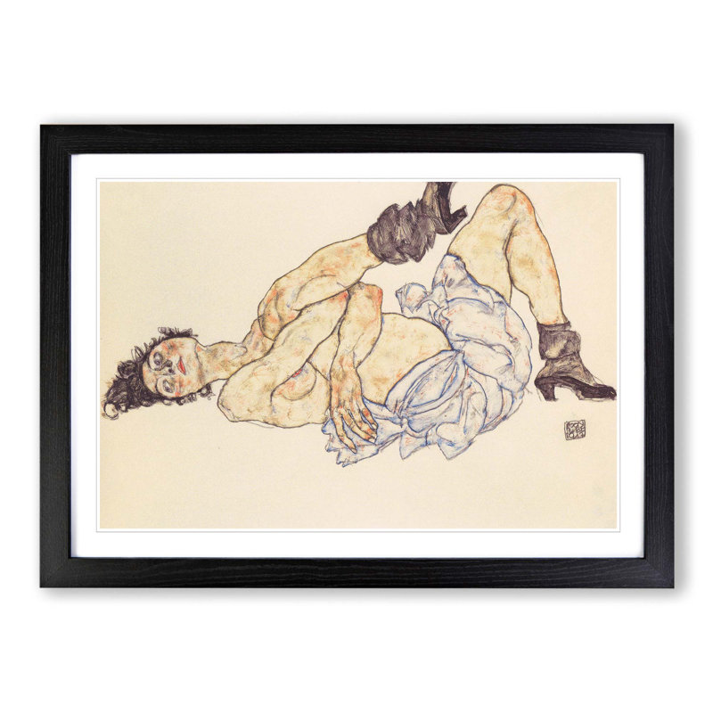 Egon Schiele - Single Picture Frame Print, Black