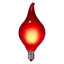 15 lights x 15' Mulitcolor LED G45 Glass Flame Tip light set. 12" spacing on green wire.
