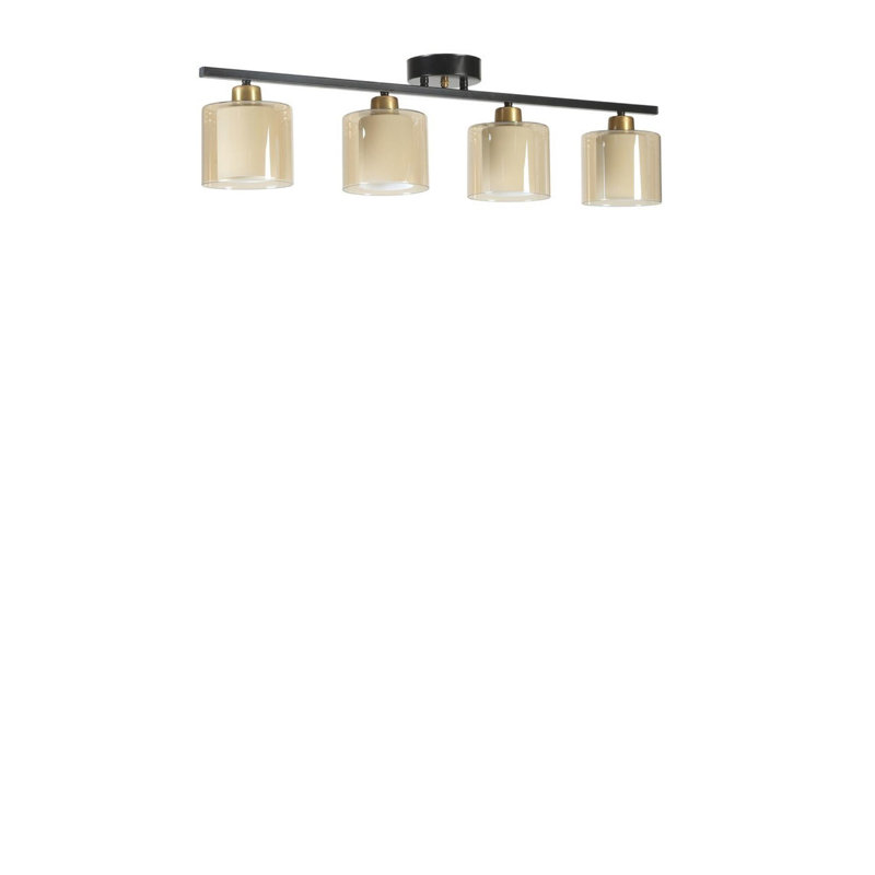 Chandle Chandelier, Black/Amber