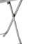 Elowen Gun Metal Trestle Base Dining Table Seats 2