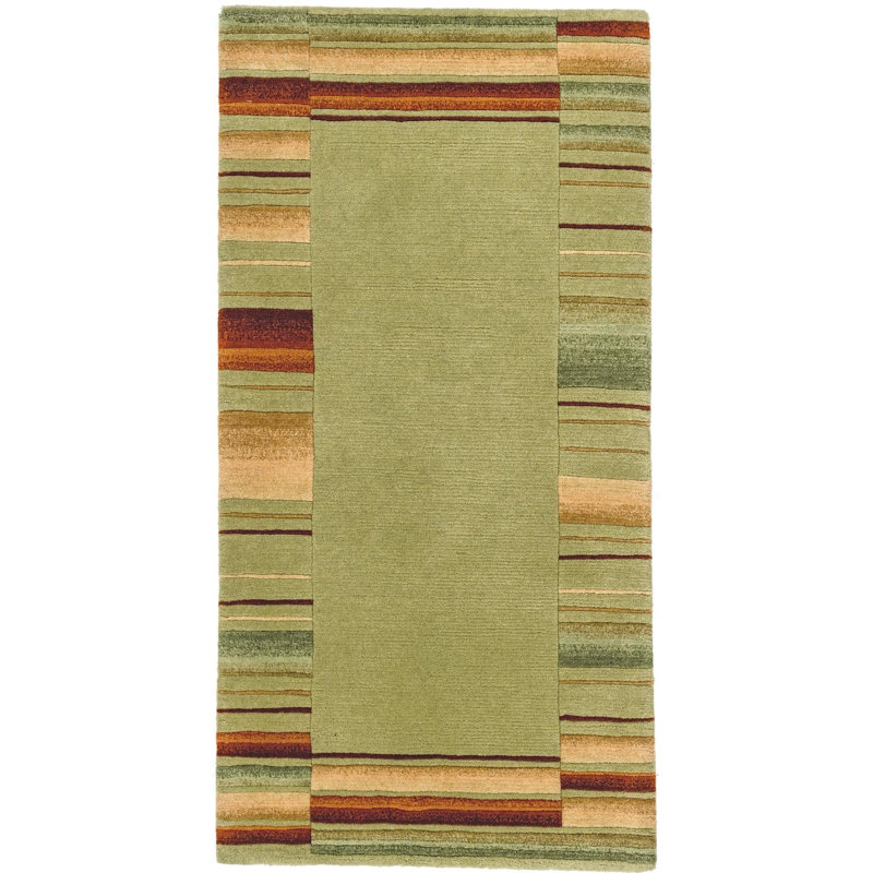 Tapis de couloir olive Jahiem