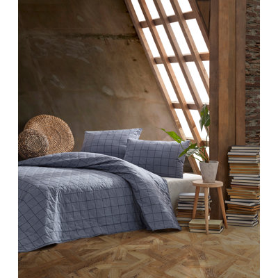 Cotton Plaid Coverlet