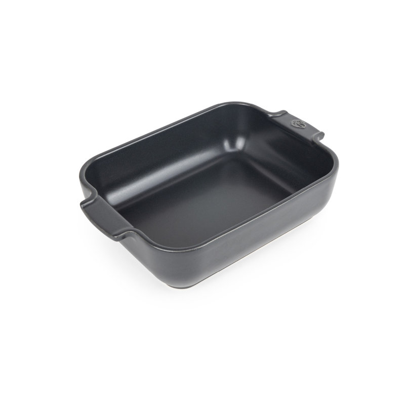 Plat de cuisson rectangulaire en céramique PEUGEOT Appolia, H 2 po x L 10 po x l 6 po, Ardoise