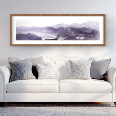 Nuage mauve | Décoration contemporaine encadrée