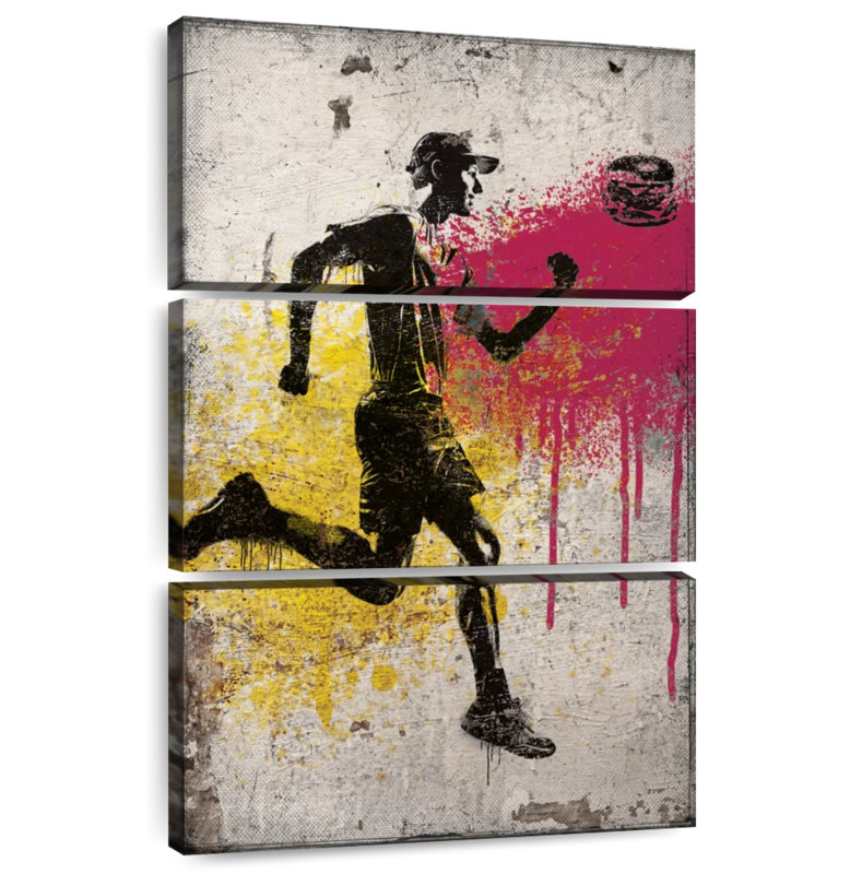 Sireci Runner Chasing Burger, 50" H x 32" W