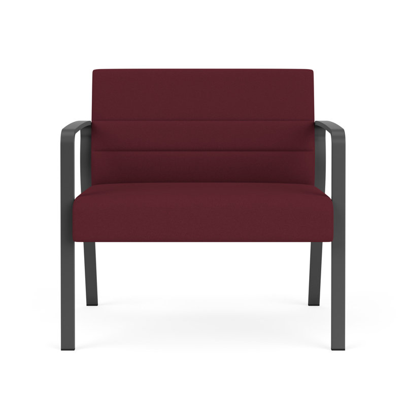 Chaise bariatique Waterfall, Gris anthracite, Tissu vin ouvert