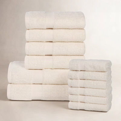 12-Piece Quick-Drying Cotton Towel Set