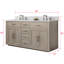 Meuble-lavabo double autoportant 60 po avec plateau en pierre artificielle Arrthor-2144152651-2076624242-2077659500