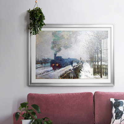 " Train In The Snow, The Locomotive, 1875 "