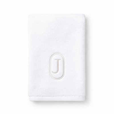 Monogram Embroidered Fingertip Towel